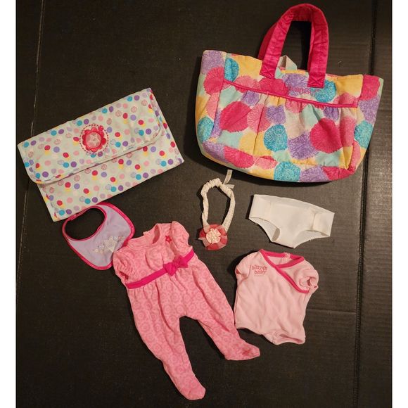 American Girl Toys American Girl Bitty Baby Diaper Bag And Clothes